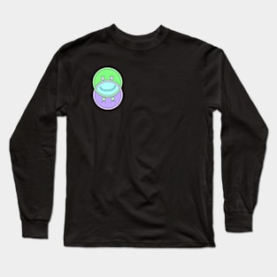 Happy or Sad Funky Art Long Sleeve T-Shirt